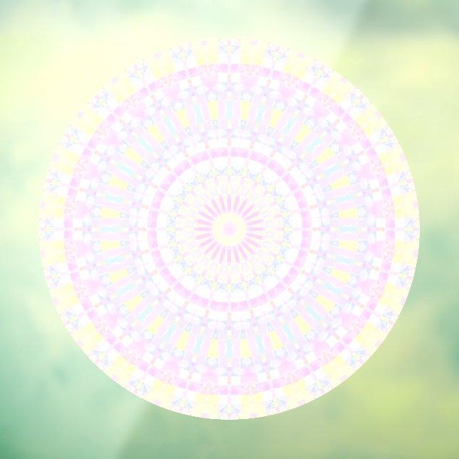 Eclectic Intricate Boho Colourful Pastel Mandala (Sheet 3)