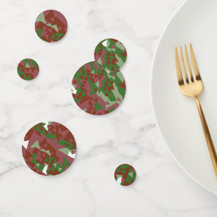 Eclectic Mod Retro Geometric Christmas Pattern Confetti