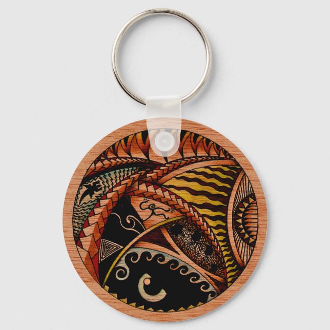 Eclectic Oceania Two Key Ring (Front)