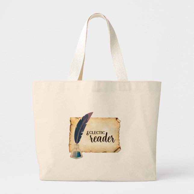 Eclectic Reader Tote Bag (Front)