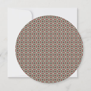 Eclectic Rustic Grungy Muted Christmas Pattern Invitation
