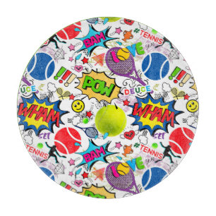 😍🤩Eclectic tennis🎾 pattern Cutting Board