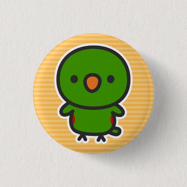 Eclectus Parrot / Male 3 Cm Round Badge (Front)