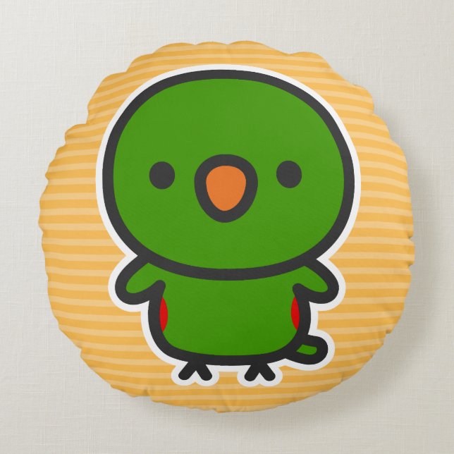 Eclectus Parrot / Male Round Cushion (Front)