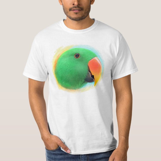 Eclectus parrot realistic painting T-Shirt (Front)
