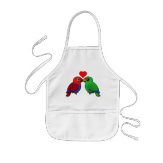 Eclectus Parrots in Love Kids Apron