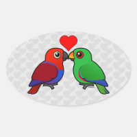 Eclectus Parrots in Love