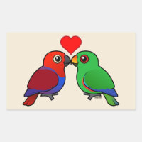 Eclectus Parrots in Love