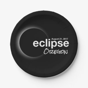 eclipse 2017 Oregon Paper Plate
