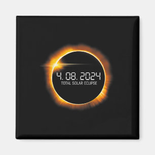 Eclipse 2024 April 8 Totality Mens Womens Kids Magnet