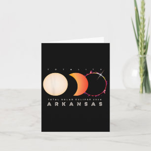 Eclipse 2024 Arkansas Total Eclipse Astronomy Grap Card