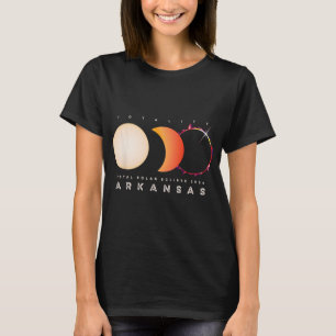 Eclipse 2024 Arkansas Total Eclipse Astronomy Grap T-Shirt