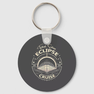 Eclipse 2024 Cruise Funny Total Solar Eclipse Key Ring