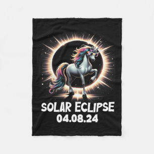 Eclipse 2024 Shirt Total Eclipse April 8th 24 Unic Fleece Blanket