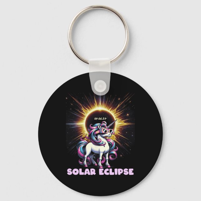 Eclipse 2024 Shirt Total Eclipse April 8th 24 Unic Key Ring (Front)