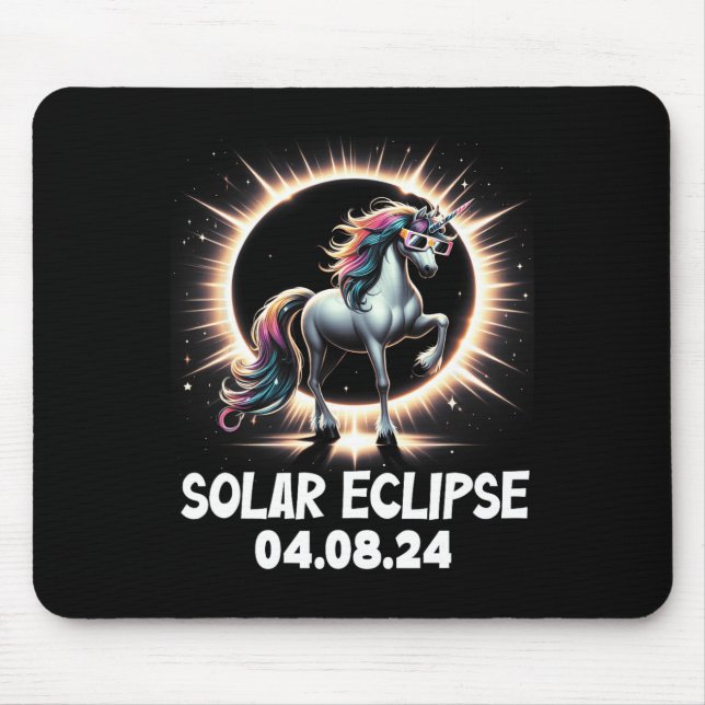 Eclipse 2024 Shirt Total Eclipse April 8th 24 Unic Mouse Pad (Front)