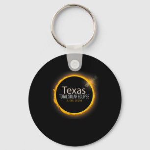 Eclipse 2024 Shirt Total Solar Eclipse State Texas Key Ring