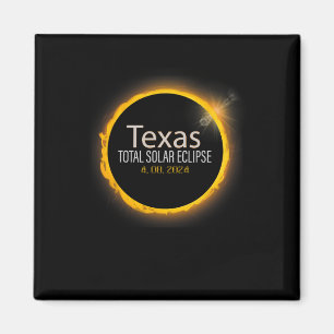 Eclipse 2024 Shirt Total Solar Eclipse State Texas Magnet