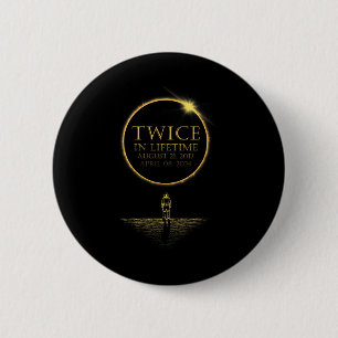 Eclipse 2024 Total 2024 Solar Eclipse 2024 040824  6 Cm Round Badge