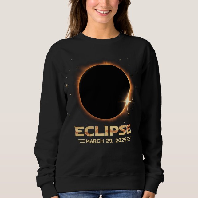 Eclipse 2025 Cool Astronomy lovers Solar Eclipse Sweatshirt (Front)