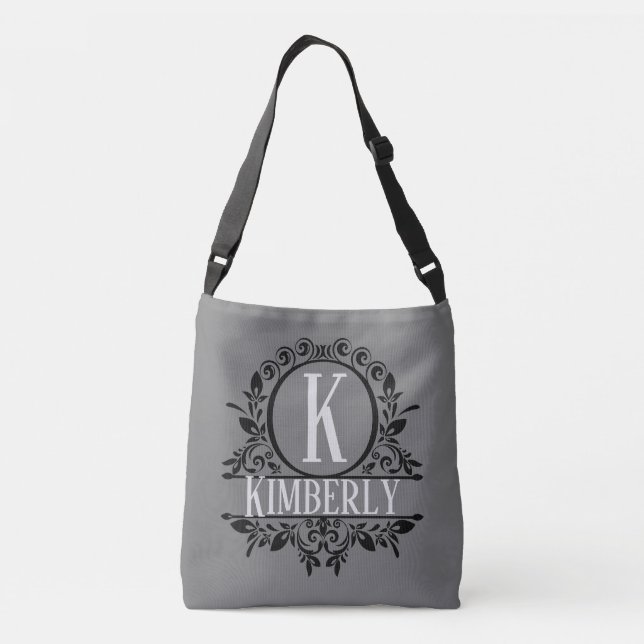 "Eclipse" Customisable Monogram  Crossbody Bag (Back)