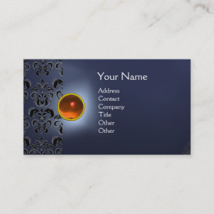 ECLIPSE DAMASK GEM MONOGRAM BUSINESS CARD