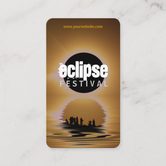 Eclipse Festival Silhouette Profile Card (Front)