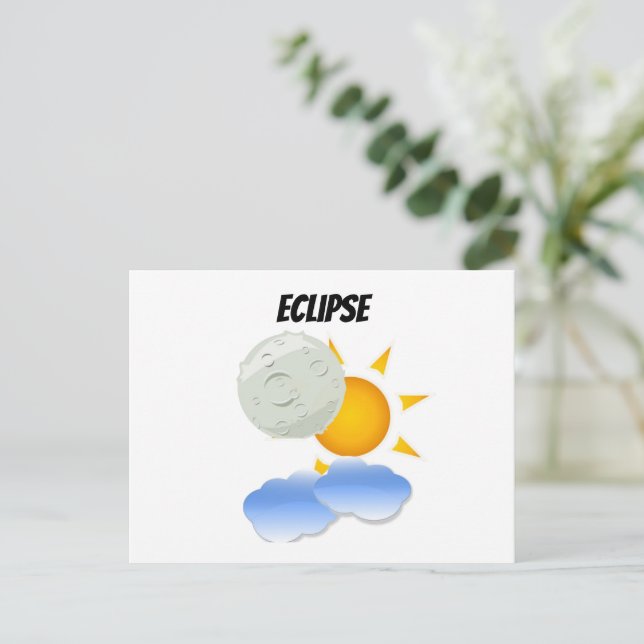 Eclipse Invitation Postcard (Standing Front)