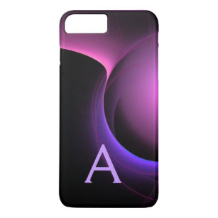 ECLIPSE MONOGRAM Vibrant black purple iPhone 8 Plus/7 Plus Case