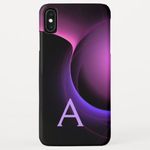 ECLIPSE MONOGRAM Vibrant black purple Case-Mate iPhone Case