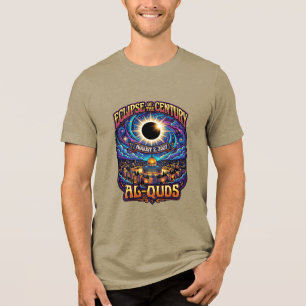 Eclipse Of The Century Aug 2,2027 Al-Quds Tri-Blend Shirt