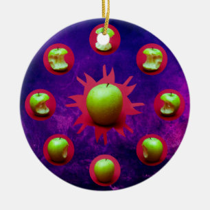 Eclipse Of The Green Star Ceramic Tree Decoration