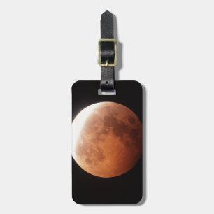 eclipse of the moon luggage tag