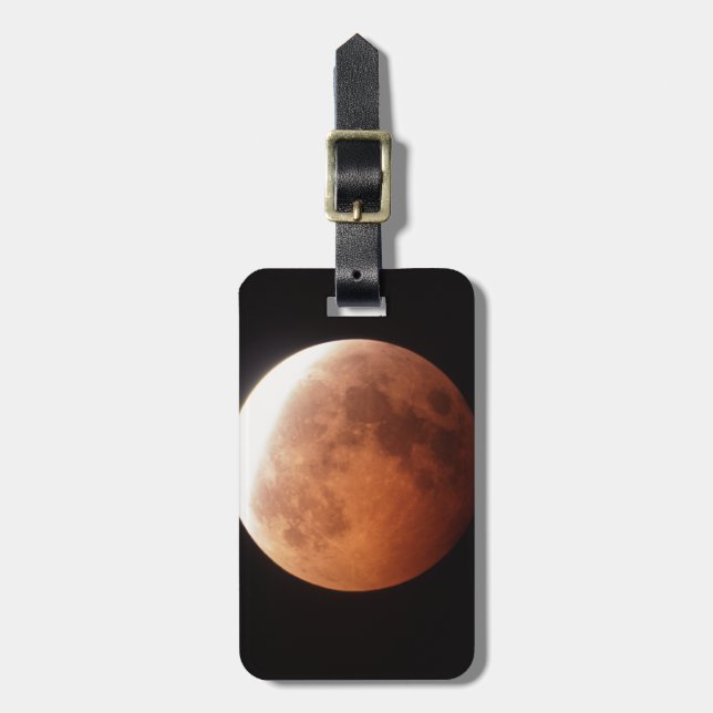 eclipse of the moon luggage tag (Front Vertical)