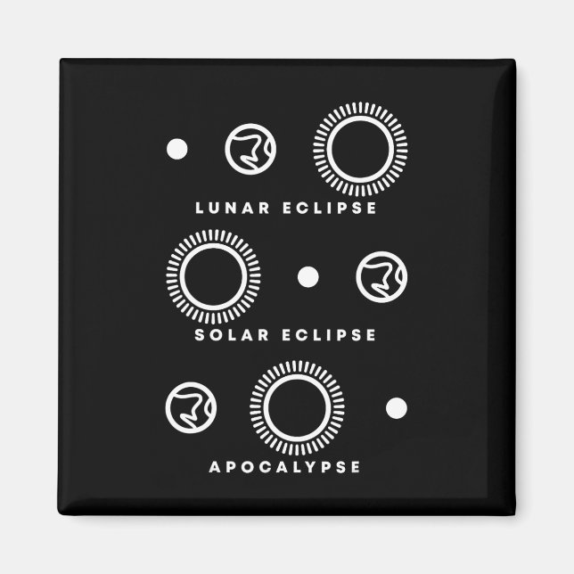 Eclipse Solar Eclipse Apocalypse  Magnet (Front)