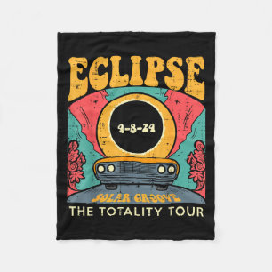 Eclipse Solar Groove Totality Tour Retro 4824 Men Fleece Blanket