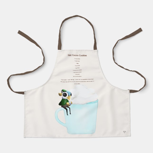 Eclipse the Dragon Hot Cocoa Cookies Recipe Apron (Front)