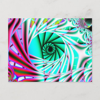ecliptic 7 fractal art postcard