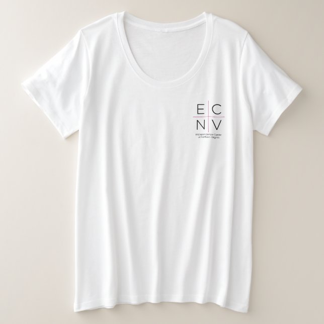 ECNV Women's Basic T-Shirt Plus Size T-Shirt (Design Front)