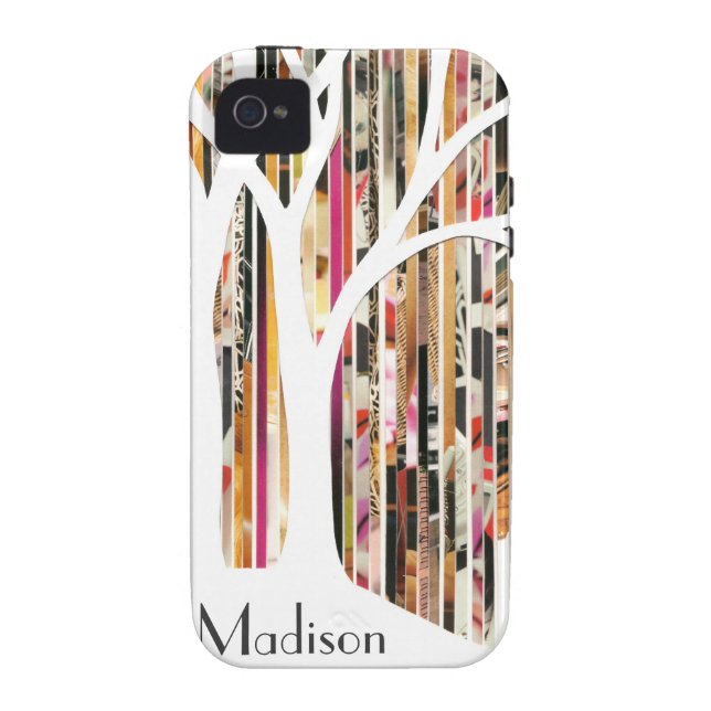 Eco Art Tree iPhone 4 Case (Back)