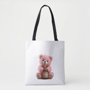 Eco bag with the loveliness of a drunk teddy bear