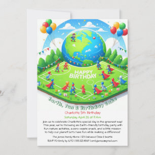Eco-Friendly Birthday Invitation