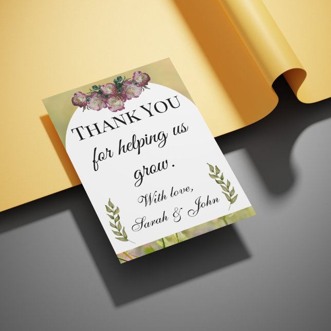 Eco Friendly Botanical Greenery,Thank You  Thank You Card (Creator Uploaded)