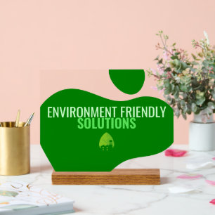 Eco-Friendly Business Sign