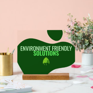 Eco-Friendly Business Sign