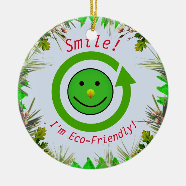 Eco-Friendly  Ceramic Tree Decoration (Front)