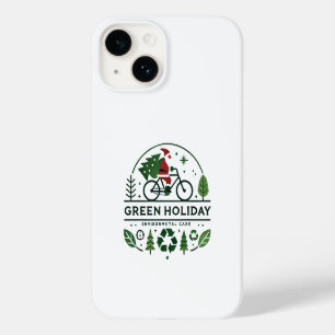 Eco-Friendly Christmas Decor Green Holiday Art Case-Mate iPhone 14 Case