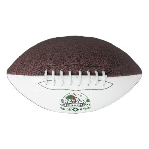 Eco-Friendly Christmas Decor   Green Holiday Art Football