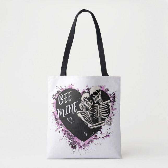 Eco-friendly cloth bag with lovely pair print (Front)