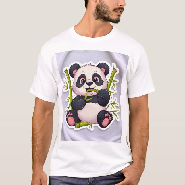 Eco-Friendly Cute Panda T-Shirt – Adorable Wildlif (Front)